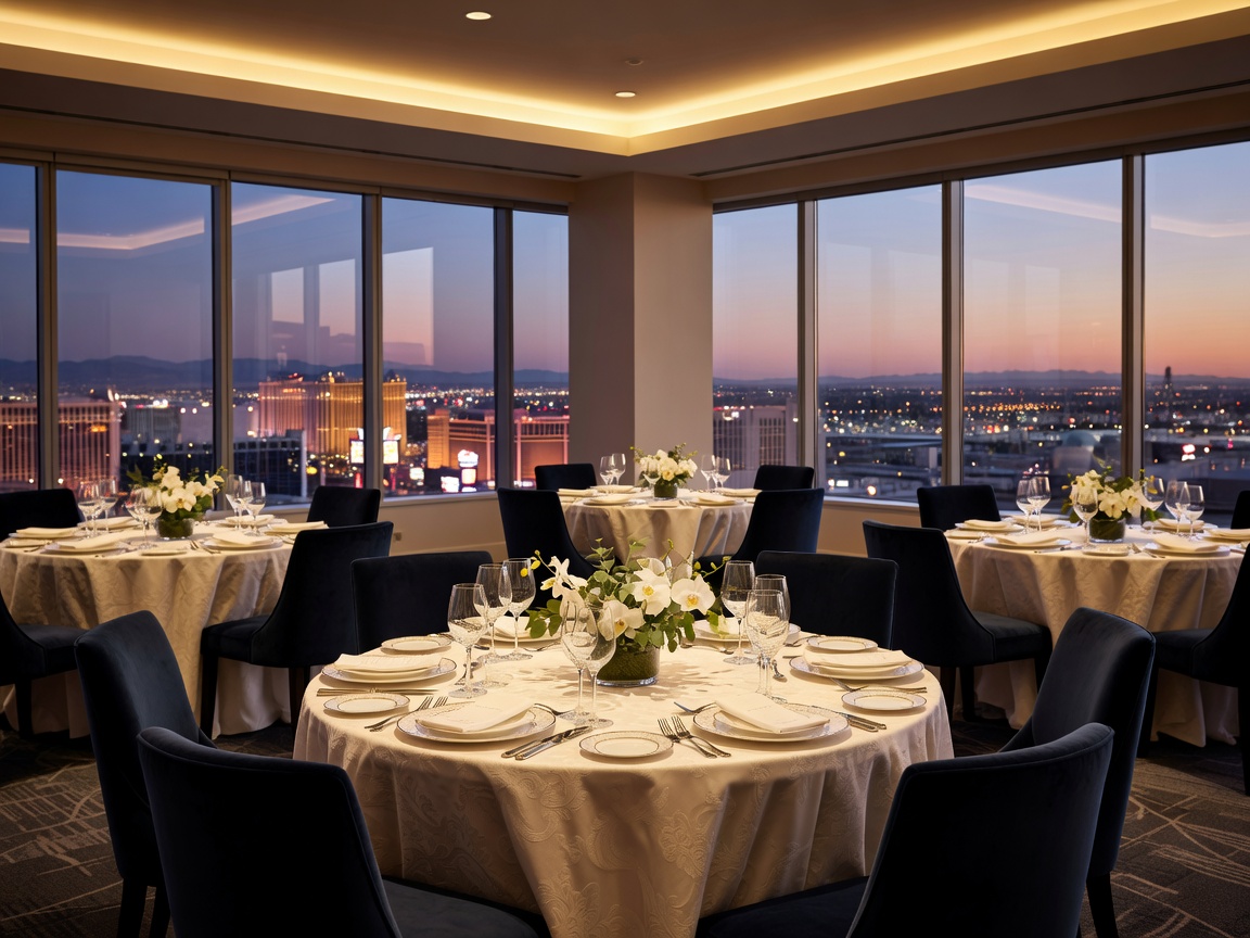 The Stratosphere Salon dining room setup